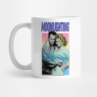 Moonlighting - 80s Styled Retro Graphic Design Mug